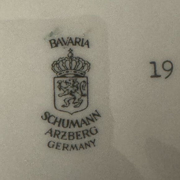 Vintage SCHUMANN ARZBERG Wild Rose Square Bowl Candy Trinket Dish Gold Trim - Picture 5 of 12